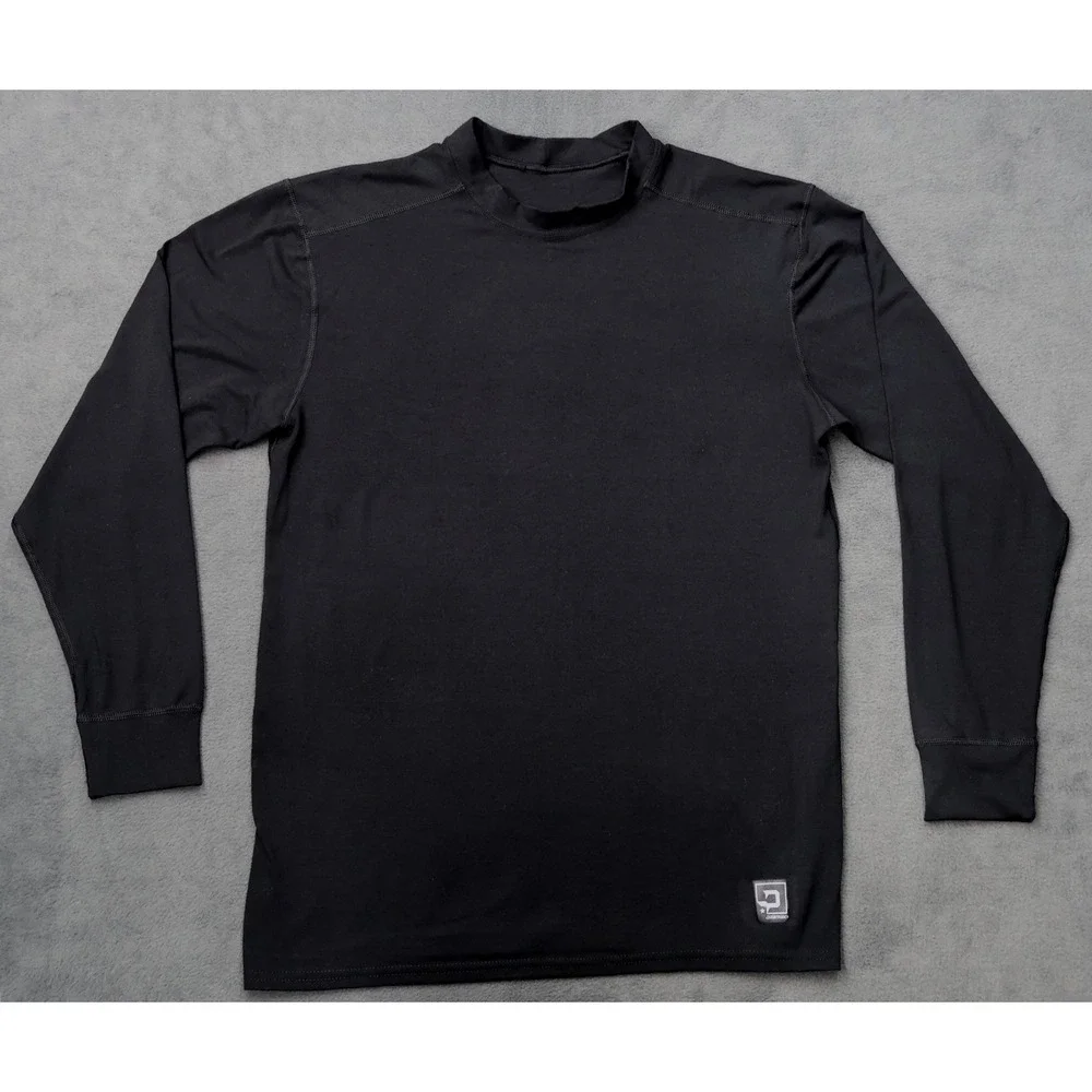 Polarmax Base Layer Top Mens Large Black Excellent Acclimate Dry Long Sleeve